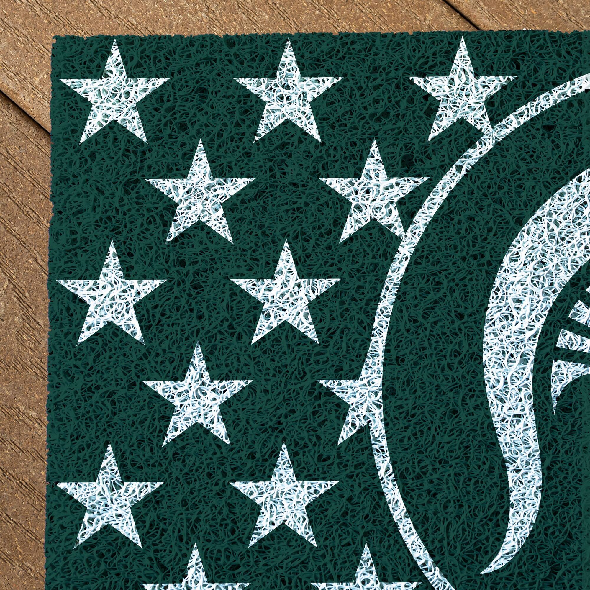 Alt View 2. Evergreen Enterprises - Michigan State Spartans 16" x 28" Stars & Stripes Patriotic Turf Mat - Multicolor.