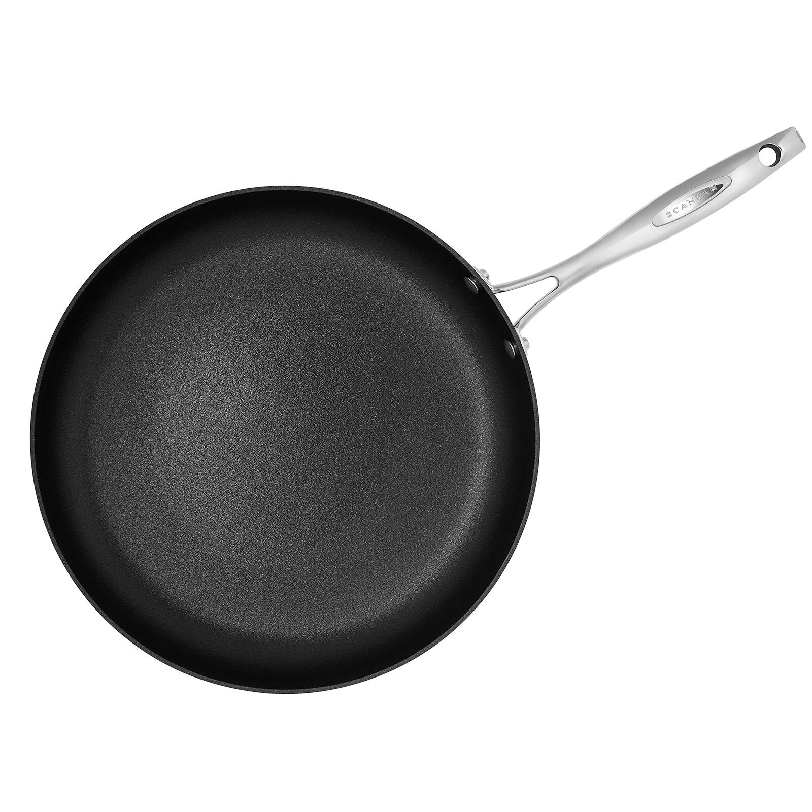Alt View 1. Scanpan - HaptIQ 12.5-Inch Fry Pan, Stainless Steel - Black.