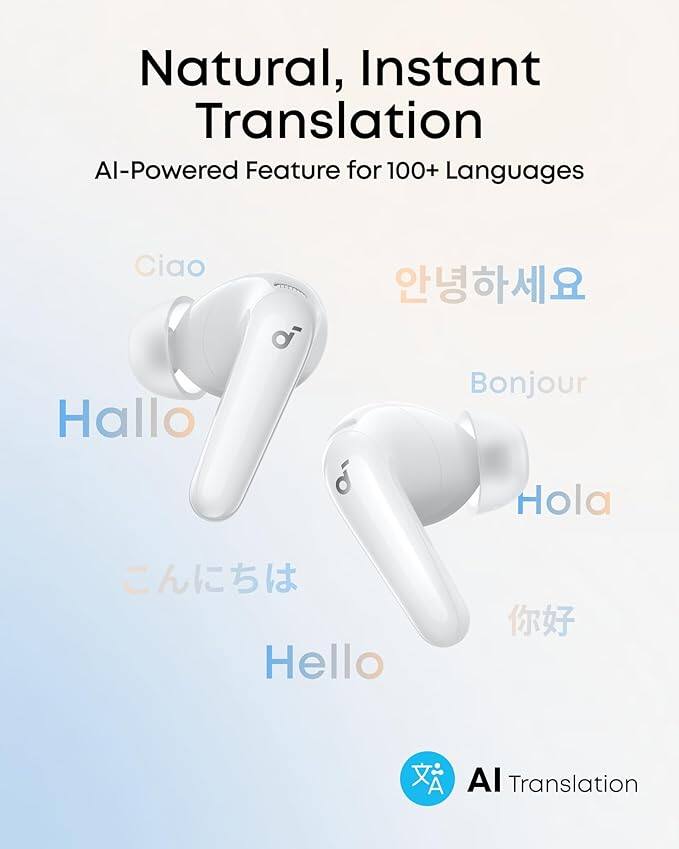 Natural, Instant Translation  
AI-Powered Feature for 100+ Languages  

Ciao  
Hallo  
Bonjour  
Hola  
こんにちは  
Hello  

AI Translation
