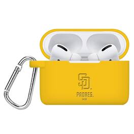 Artinian - San Diego Padres Debossed Silicone Airpods Pro Case Cover - No Size - Multicolor