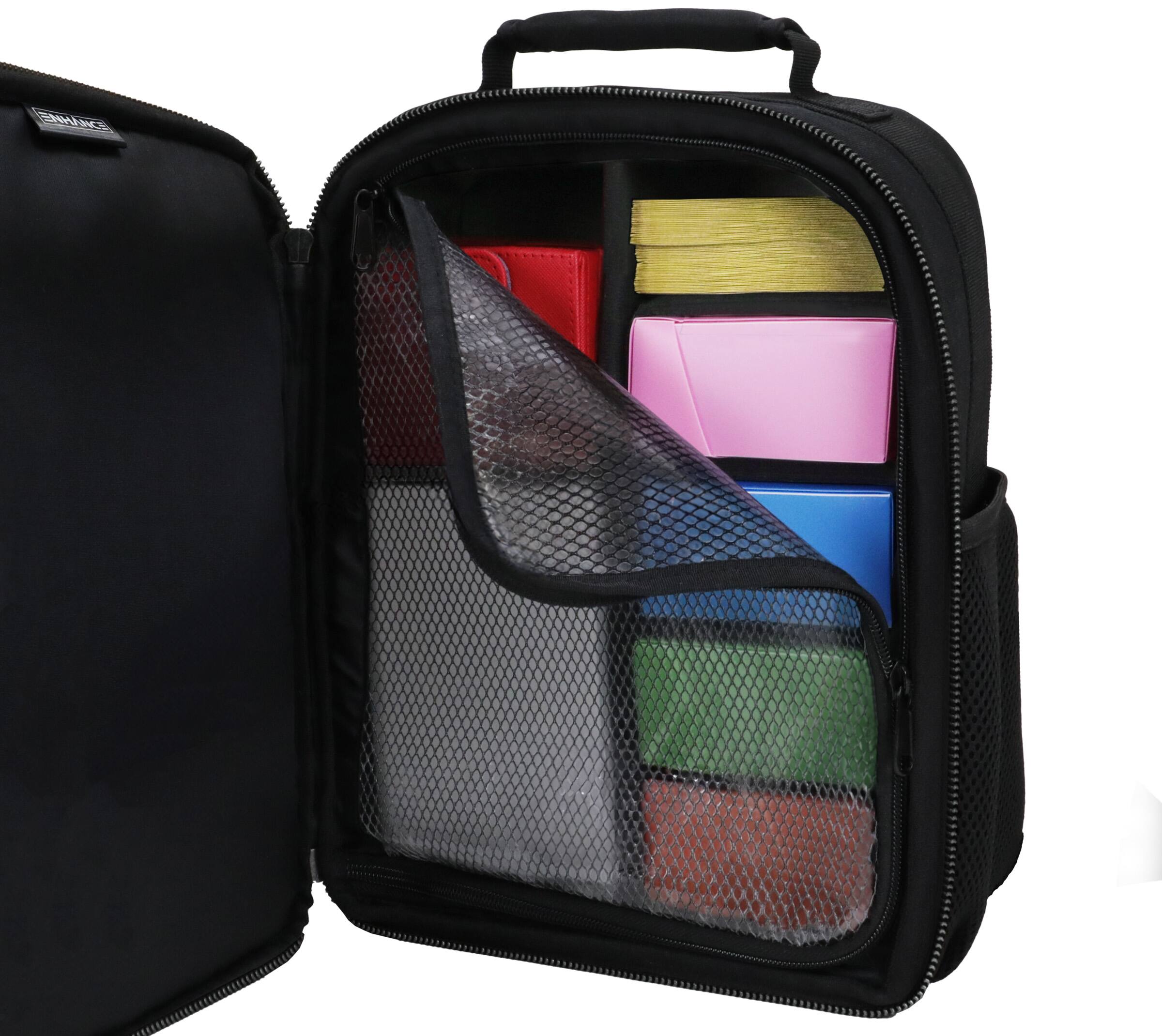 Alt View 4. ENHANCE - ENHANCE Collector's Edition Small MTG Backpack for Deck Boxes (Dragon Black) - Dragon Black.