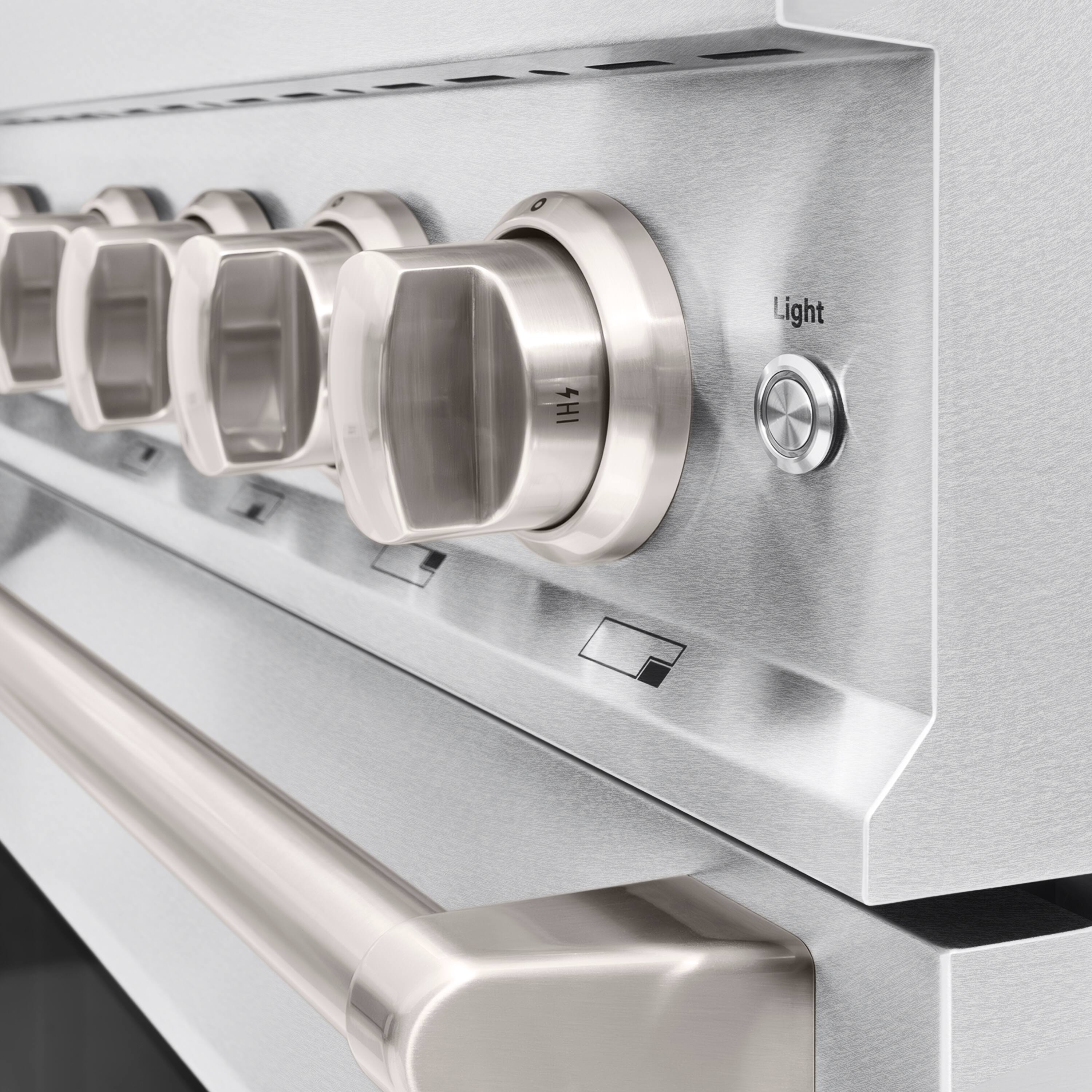 Alt View 15. ZLINE - 48 in. 6.7 cu. ft. Classic Freestanding Dual Fuel Range with 8 DuoPro Burners and Dual Ovens in Satin Stainless Steel - Satin Stainless Steel.