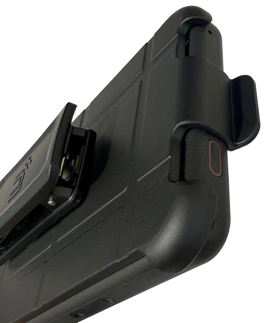 Alt View 8. Nakedcellphone - Holster Case for Sonim XP Pro Thermal Phone (X802) - Ratchet Belt Clip Holder - Black.