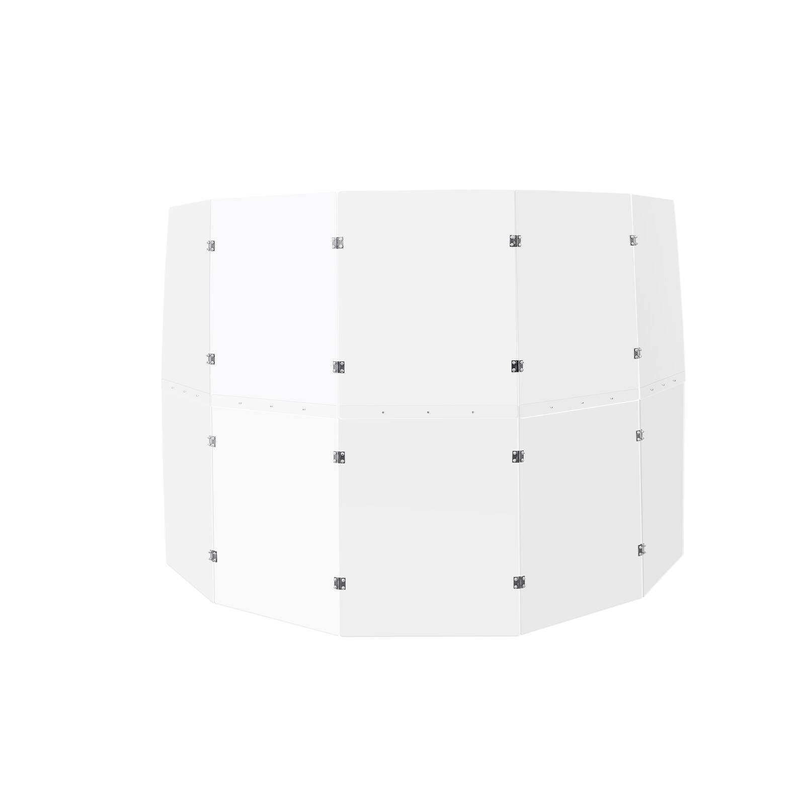 Alt View 5. VEVOR - Drum Shield, 5 Panels 2 ft x 5 ft Portable Acrylic Drum Cage with Zinc Alloy Hinges - Transparent.