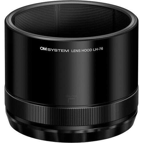 OM System - LH-76 Lens Hood M.Zuiko Digital ED 40-150mm f/2.8 PRO lens - Black