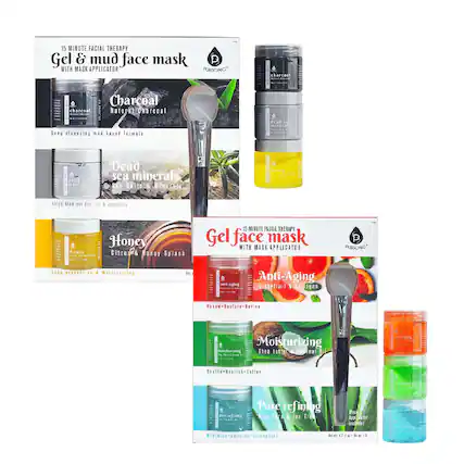 15 MINUTE FACIAL THERAPY
Gel & mud face mask
WITH MASK APPLICATOR
Charcoal
Natural Charcoal
Deep cleansing mud based formula
Dead sea minerals
Sea Salts & Minerals
Helps draw out dirt, oil & impurities
Honey
Citrus & Honey Splash
Acne prevention & Moisturizing
Anti-Aging
Grapfruit & Goji Berry
Rejuvenate-Retrieve
Moisturizing
Shea Butter & Coconut Oil
Nourish-Soothe-Softens
Pore refining
Blue Vera & Tea Tree
Smooth-Strengthen
15 MINUTE FACIAL THERAPY
Gel face mask
WITH MASK APPLICATOR
Anti-Aging
Grapfruit & Goji Berry
Rejuvenate-Retrieve
Moisturizing
Shea Butter & Coconut Oil
Nourish-Soothe-Softens
Pore refining
Blue Vera & Tea Tree
Smooth-Strengthen
Net wt. 17.6 oz / 500 g / 13