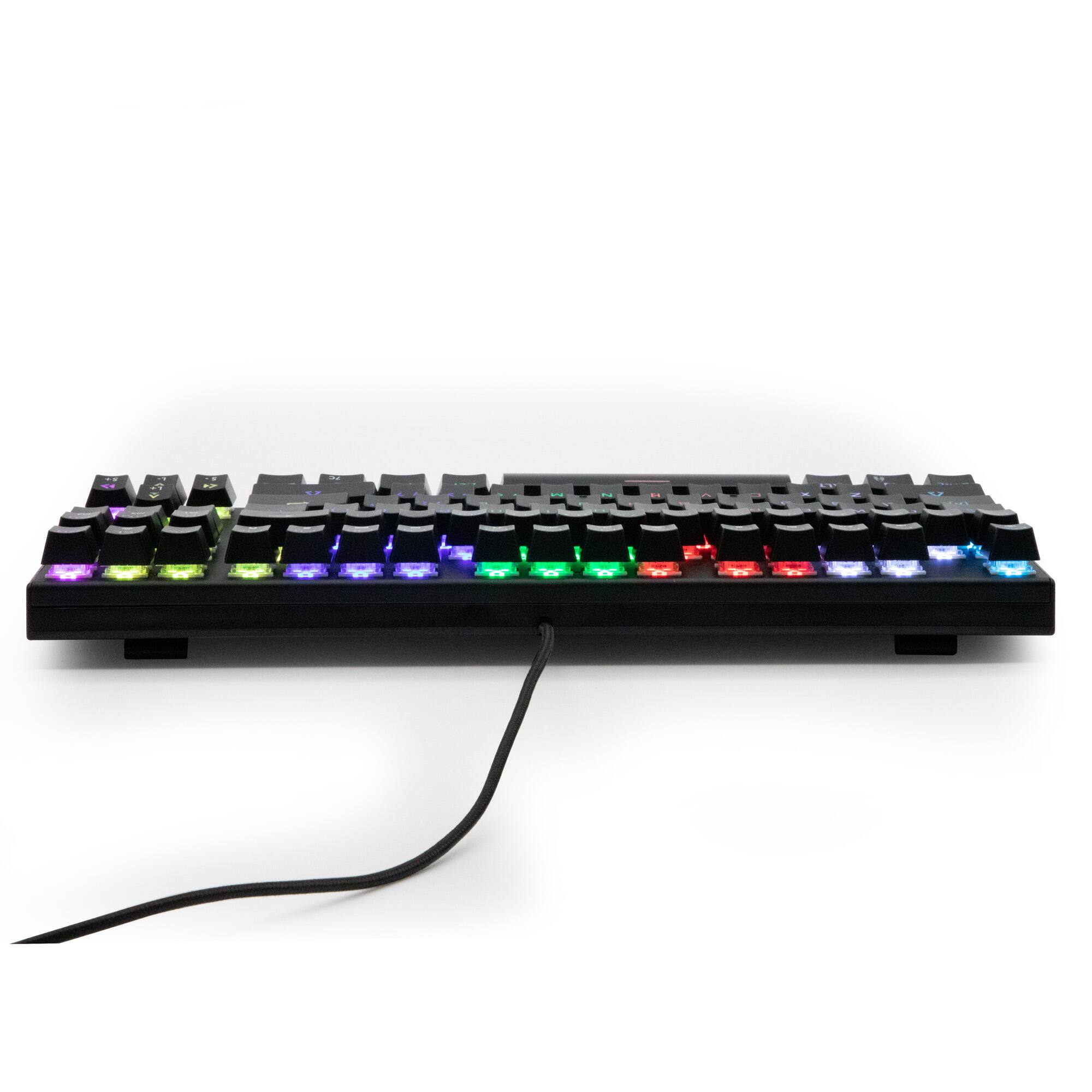 Alt View 1. YEYIAN - Yeyian - Spark Series 2000 Blue Switch Wired Gaming Keyboard with RGB lighting - Model: YAT1806EN - Black.