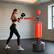 Alt View 1. Soozier - Boxing Bag, Freestanding Punching Bag with Speed Ball, Rotating Boxing Bar and Gloves, Weighted Base - Black, Red.