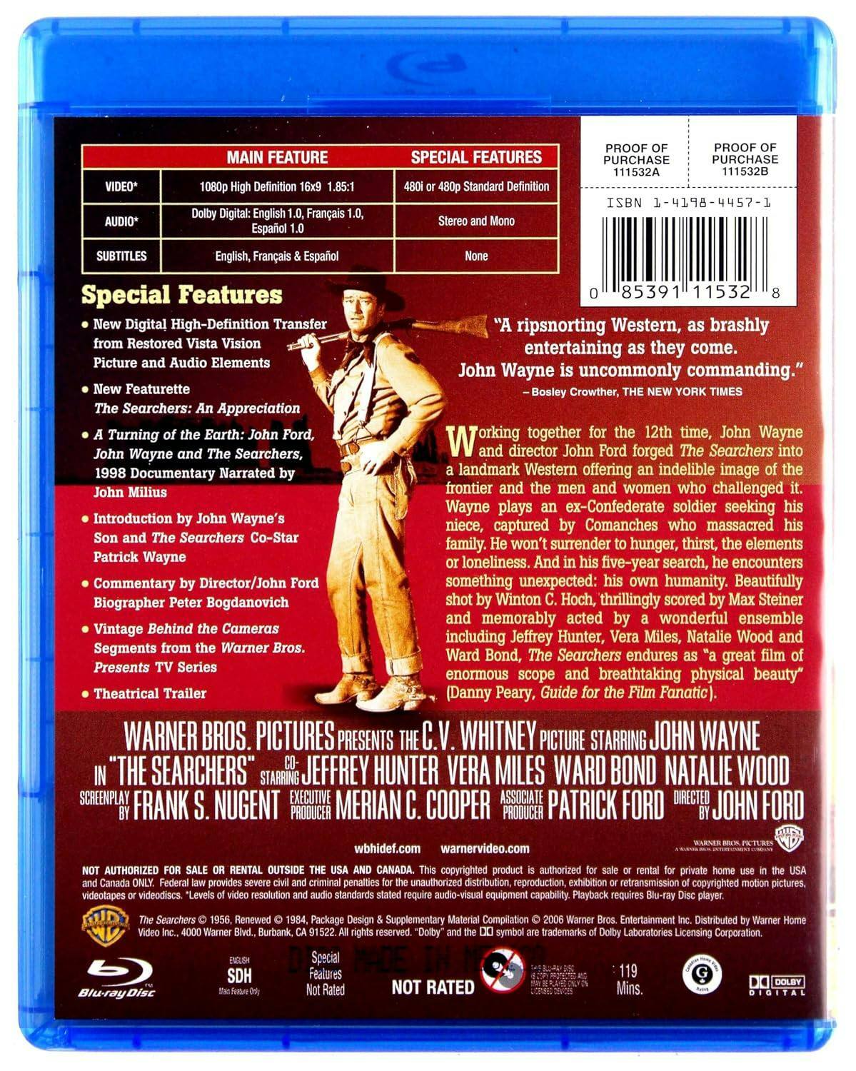 Angle. The Searchers [Blu-ray].