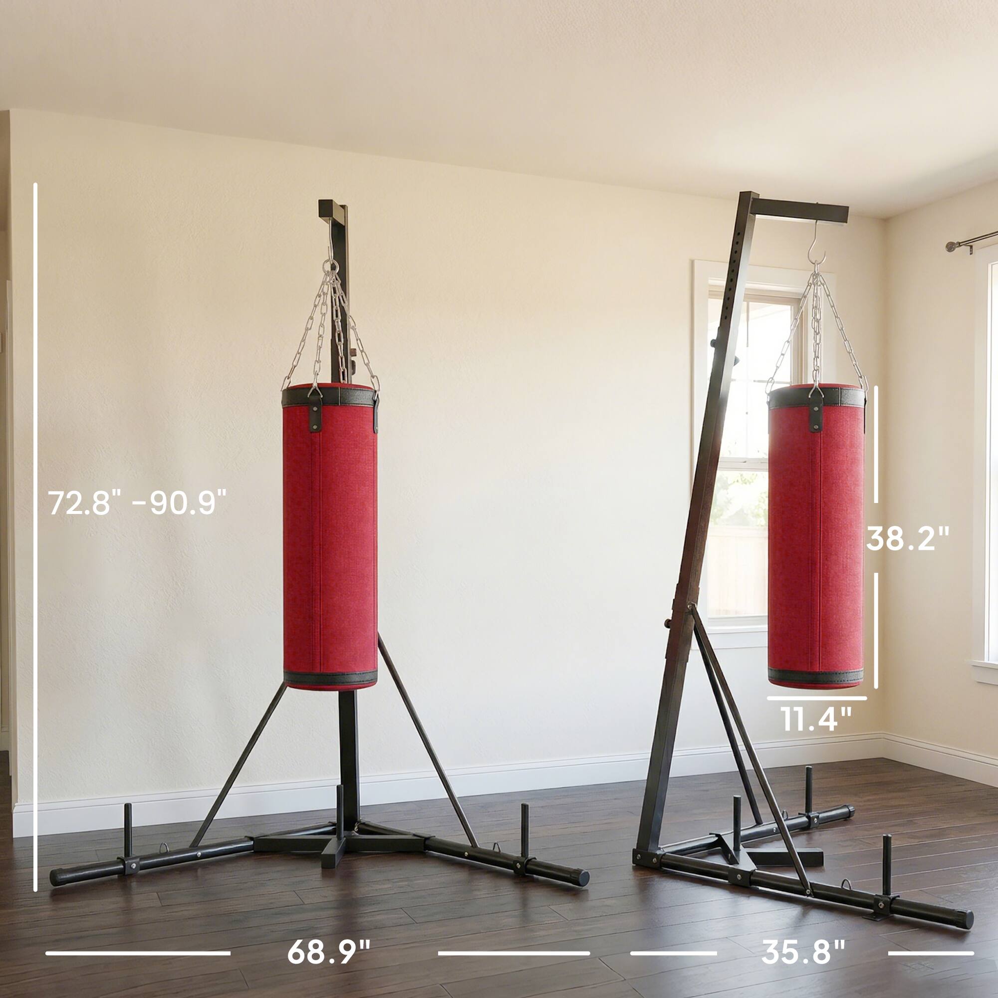 72.8" - 90.9"  
38.2"  
11.4"  
68.9"  
35.8"