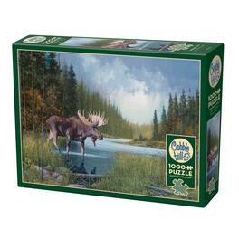 Outset Media - Outset Media: Cobble Hill 1000 Piece Puzzle: Moose Lake - Reference Poster Included