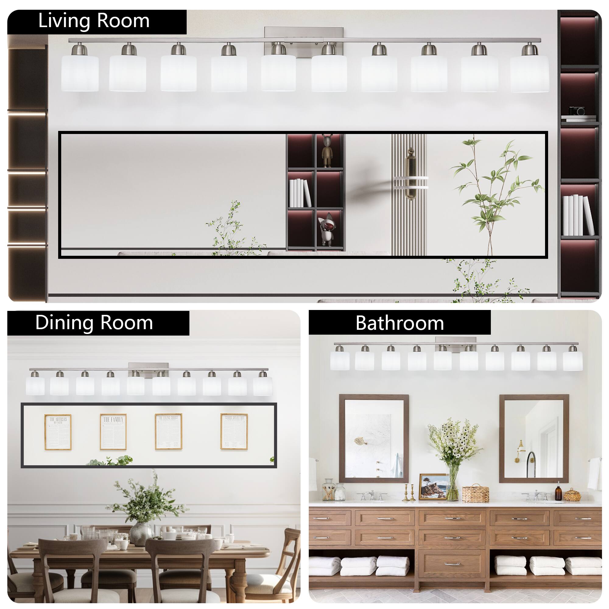 Living Room  
Dining Room  
Bathroom