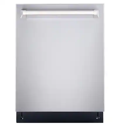 Front. COSMO - COS-DIS6502 24 in. Top Control Built-In Tall Tub Dishwasher in Fingerprint Resistant - Stainless Steel.