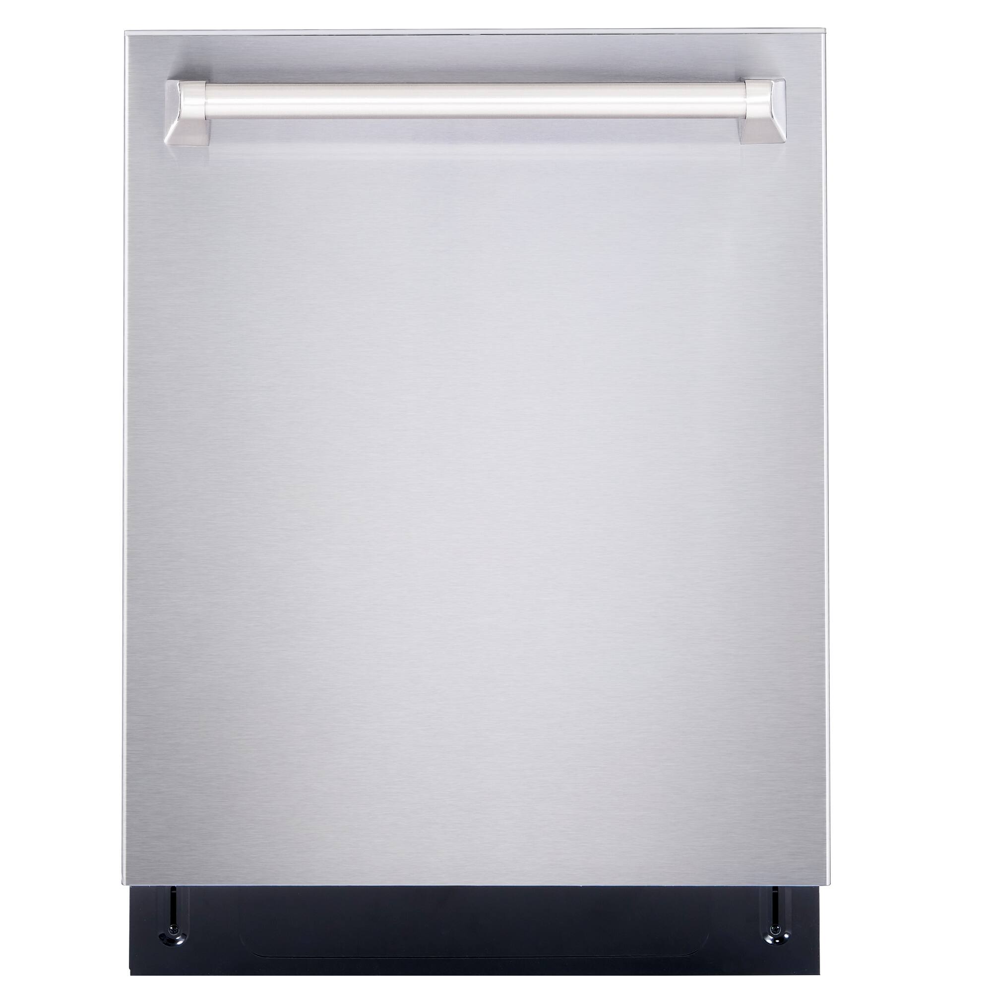 Front. COSMO - COS-DIS6502 24 in. Top Control Built-In Tall Tub Dishwasher in Fingerprint Resistant - Stainless Steel.
