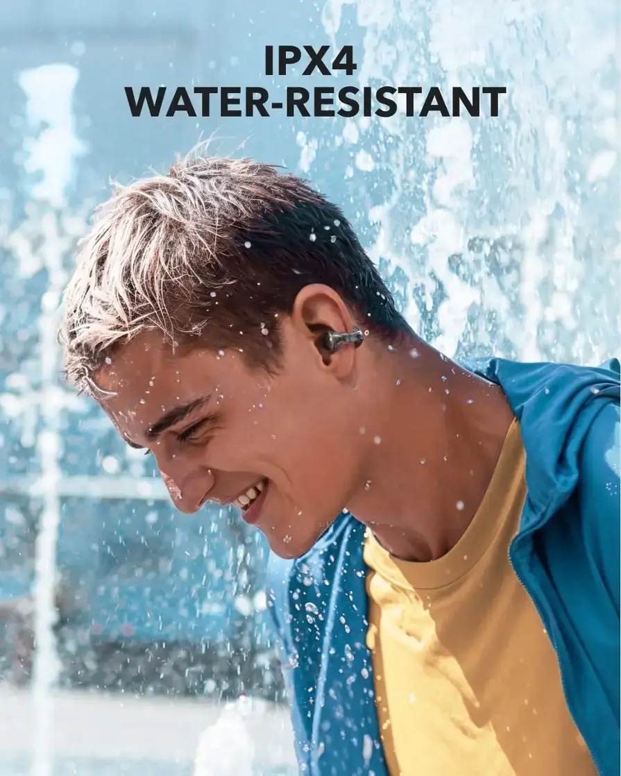 IPX4 WATER-RESISTANT