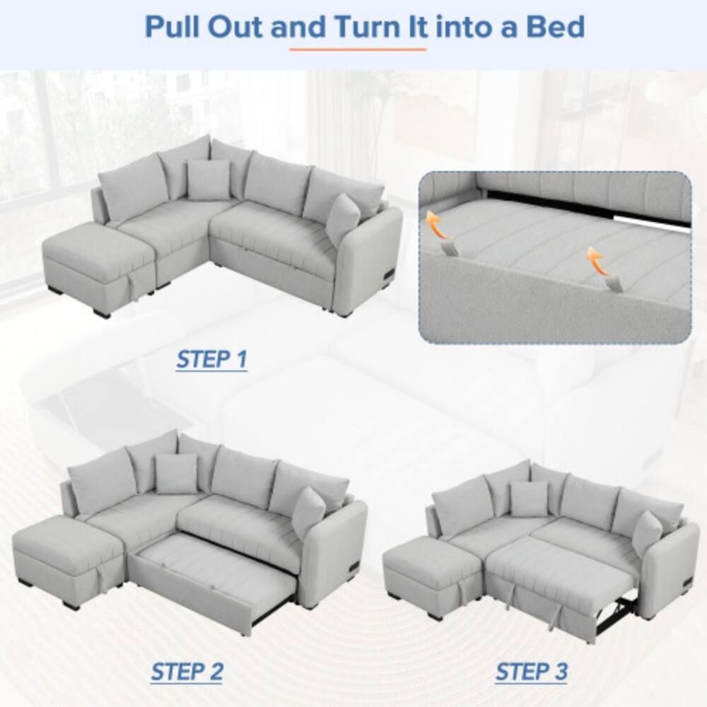 Pull Out and Turn It into a Bed

STEP 1

STEP 2

STEP 3