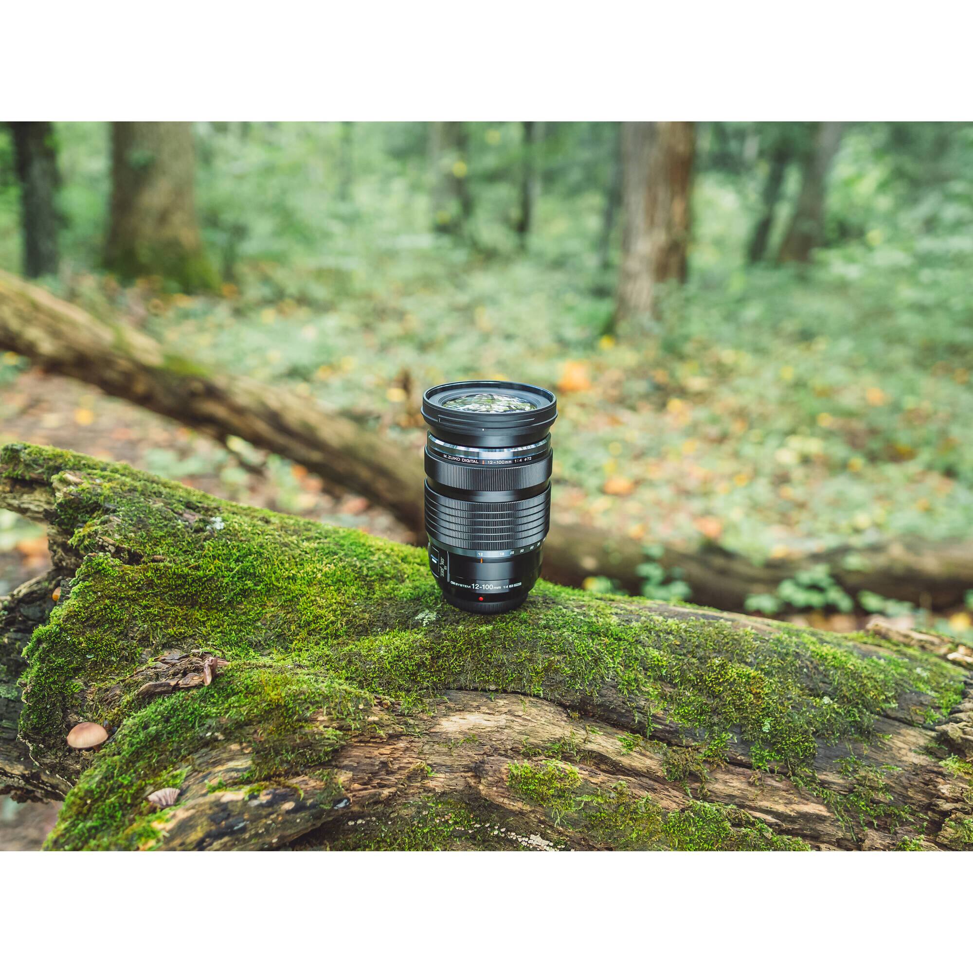 Alt View 6. OM System - OM SYSTEM M.Zuiko Digital ED 12-100mm f/4 IS PRO Lens Micro Four Thirds Zoom(Bundle) - Black.