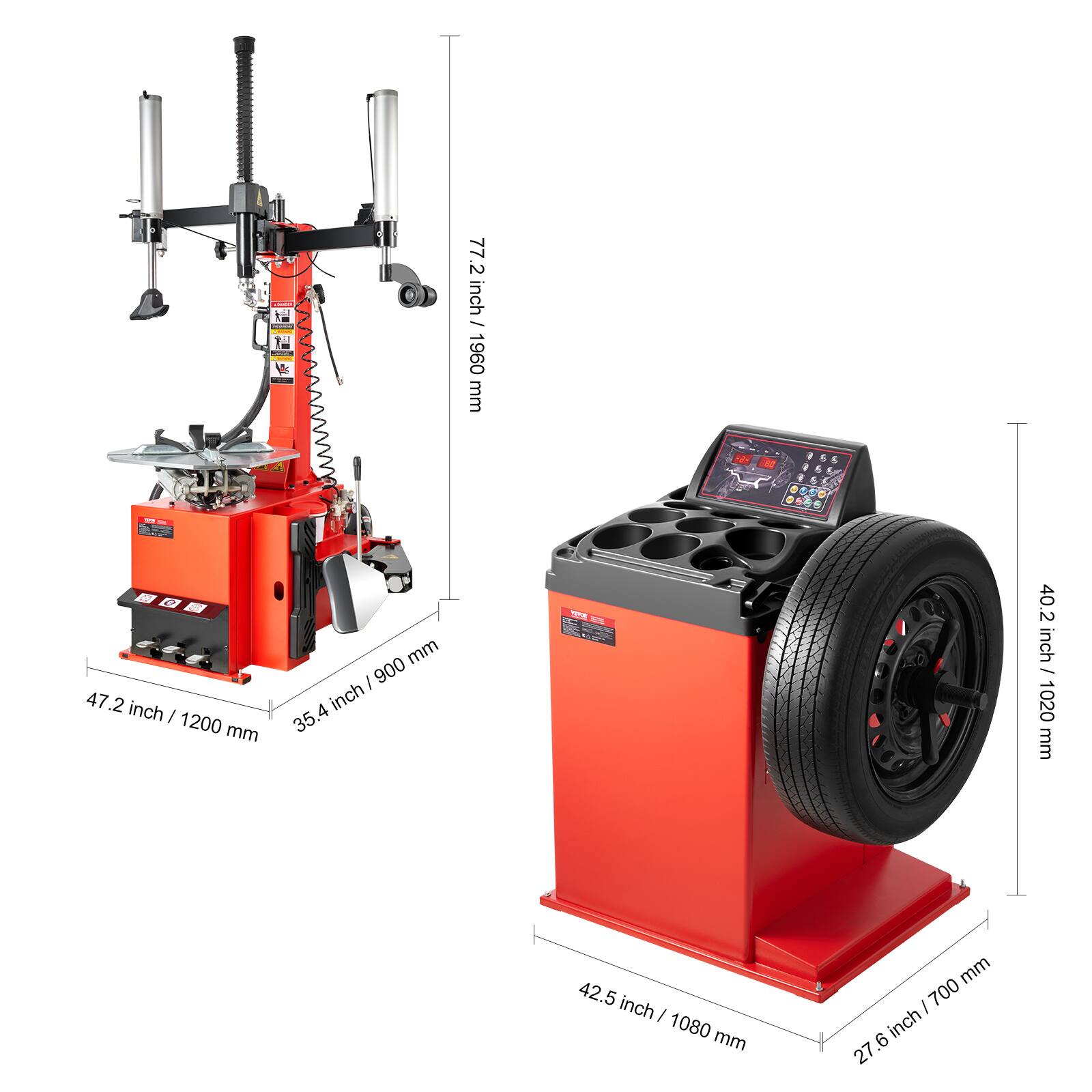 - 77.2 inch / 1960 mm
- 47.2 inch / 1200 mm
- 35.4 inch / 900 mm
- 40.2 inch / 1020 mm
- 42.5 inch / 1080 mm
- 27.6 inch / 700 mm