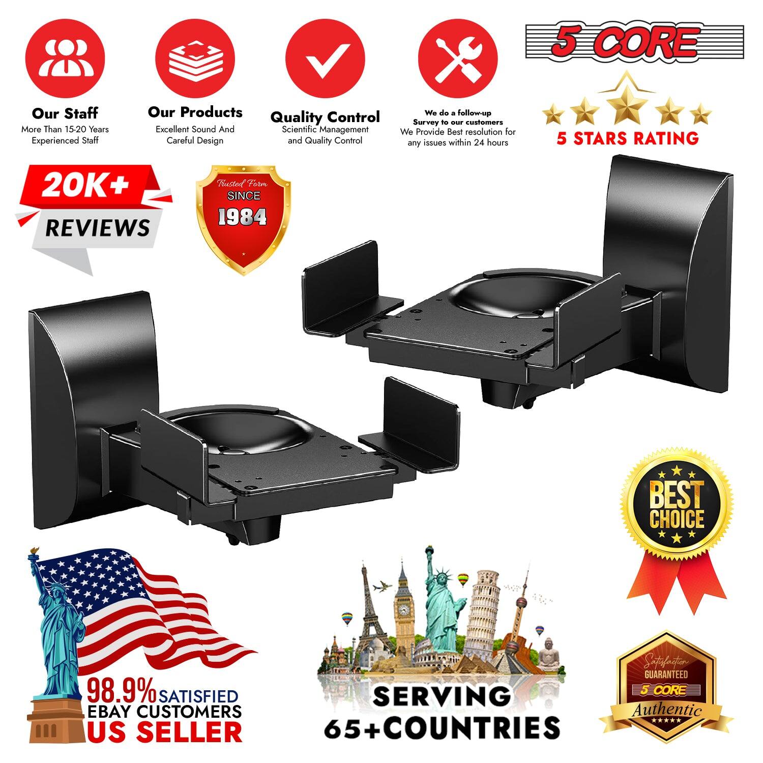 5 CORE Our Staff: More Than 15+20 Years Experienced Staff. Our Products: Control Quality, Excellent Sound, and Scientific Management. Careful Design and Quality Control. We do a follow-up Survey to Satisfy customers. We Provide Best resolution for any issues within 24 hours. 5 STARS RATING, 20K+ REVIEWS. Trusted Since 1984. BEST CHOICE. 98.9% SATISFIED EBAY CUSTOMERS. US SELLER Satisfaction GUARANTEED. 5 CORE SERVING Authentic. 65+ COUNTRIES.
