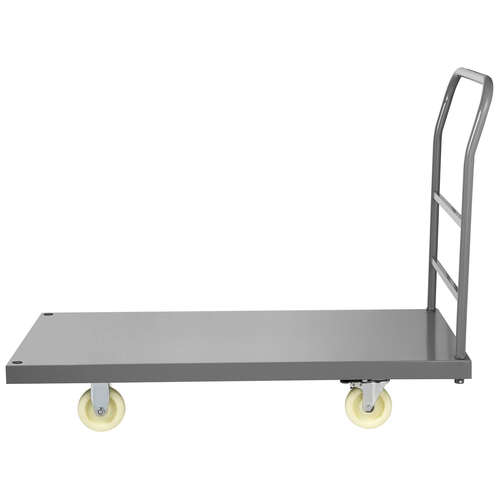 Alt View 3. LOVMOR - Platform Truck, 2000-Lb Capacity Flatbed Cart, 47 x 24 x 32 in. - Gray.