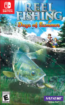 aNintendo Switch game called Reel Fishing Days of Summer. - E (Everyone)