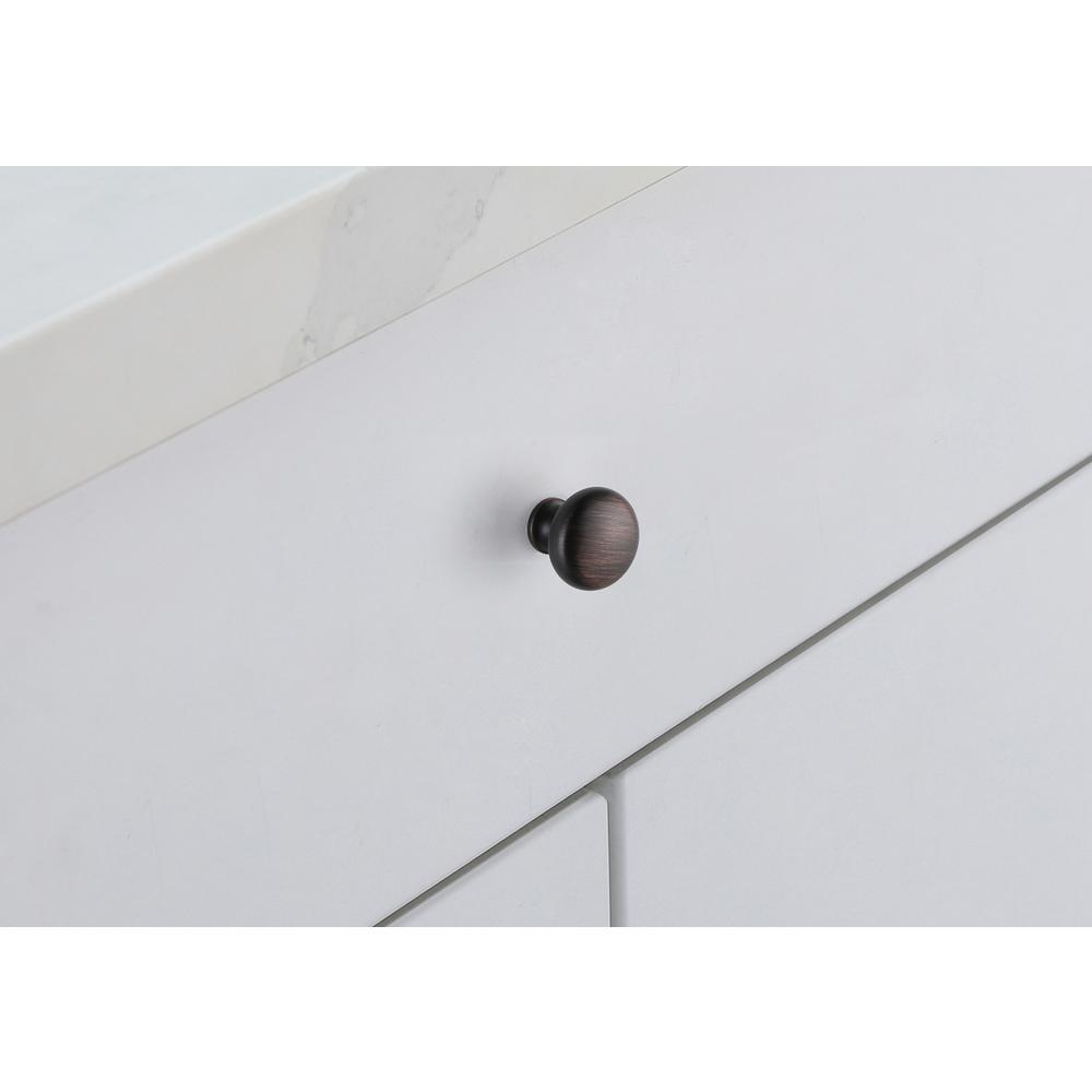 Alt View 1. Elegant Decor - Cadon 1.2" Diameter Oil-rubbed Bronze Mushroom Knob Multipack (Set of 10) - Oil-Rubbed Bronze.