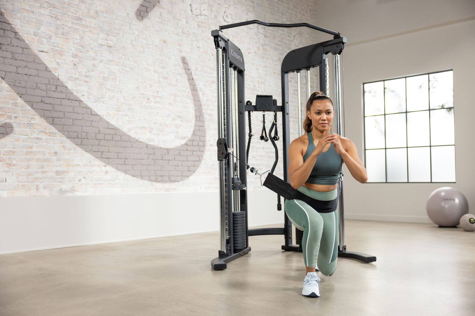 Alt View 5. Centr - Centr2 Home Gym Functional Trainer Bundle - Black.