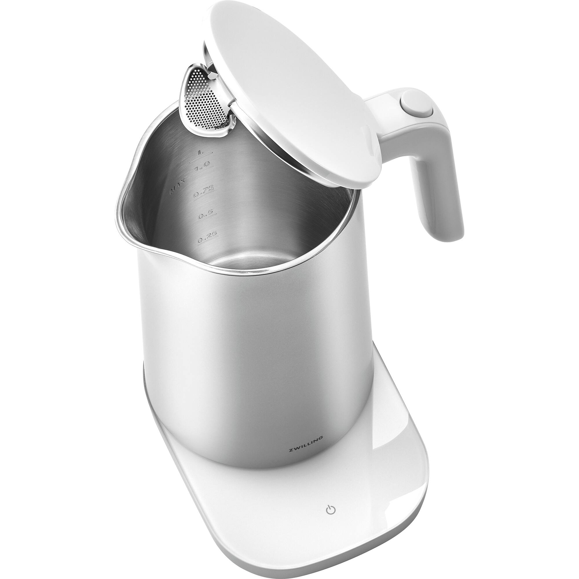 Alt View 1. ZWILLING - Enfinigy Cool Touch 1-Liter Electric Kettle Pro, Cordless Tea Kettle & Hot Water - Silver.