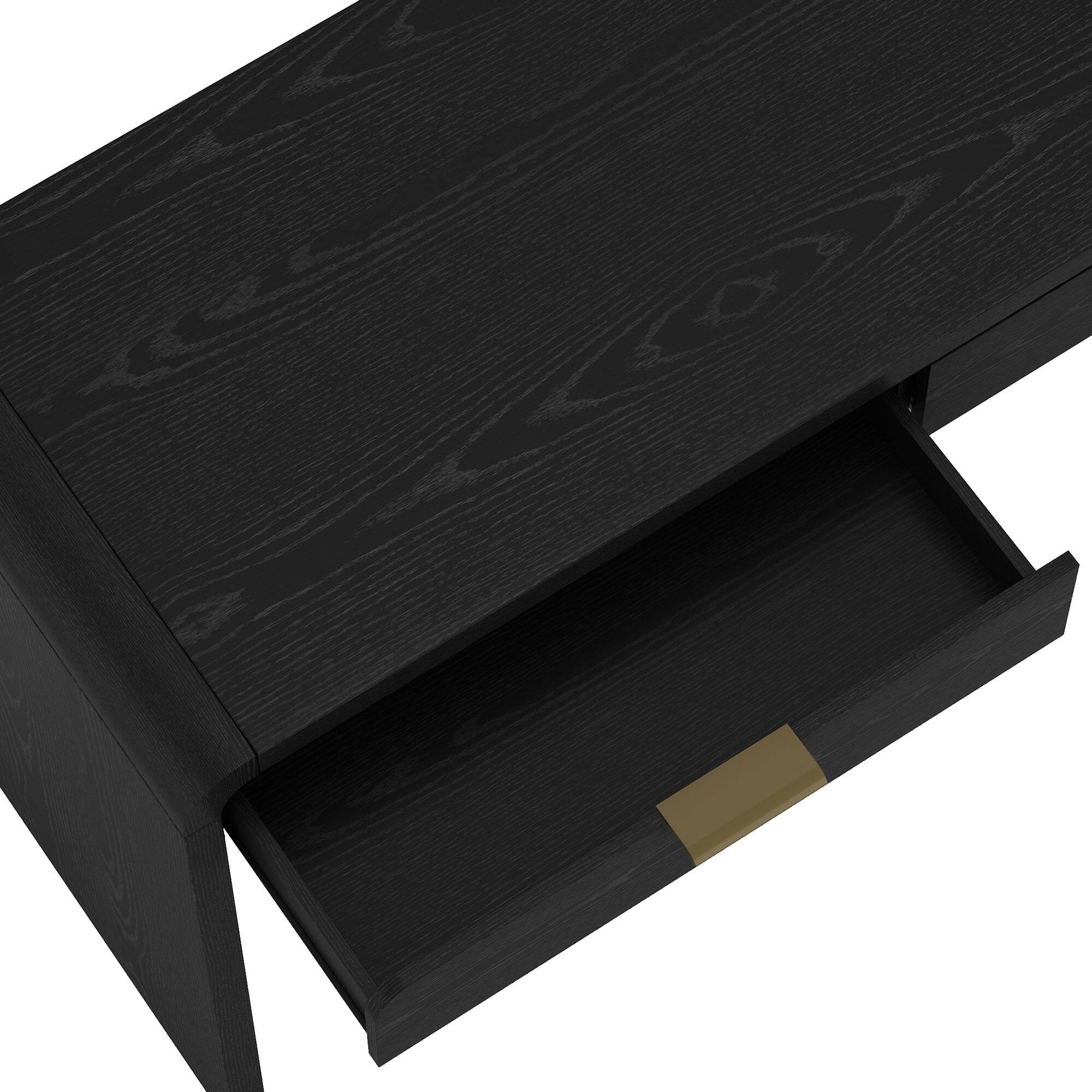 Alt View 1. Manhattan Comfort - Grace Modern 54" Office Desk - Black.