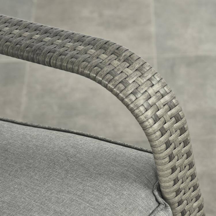 Pe Rattan PULUZ PE Rattan Rocking Recliner with Footrest Gray - Best Buy