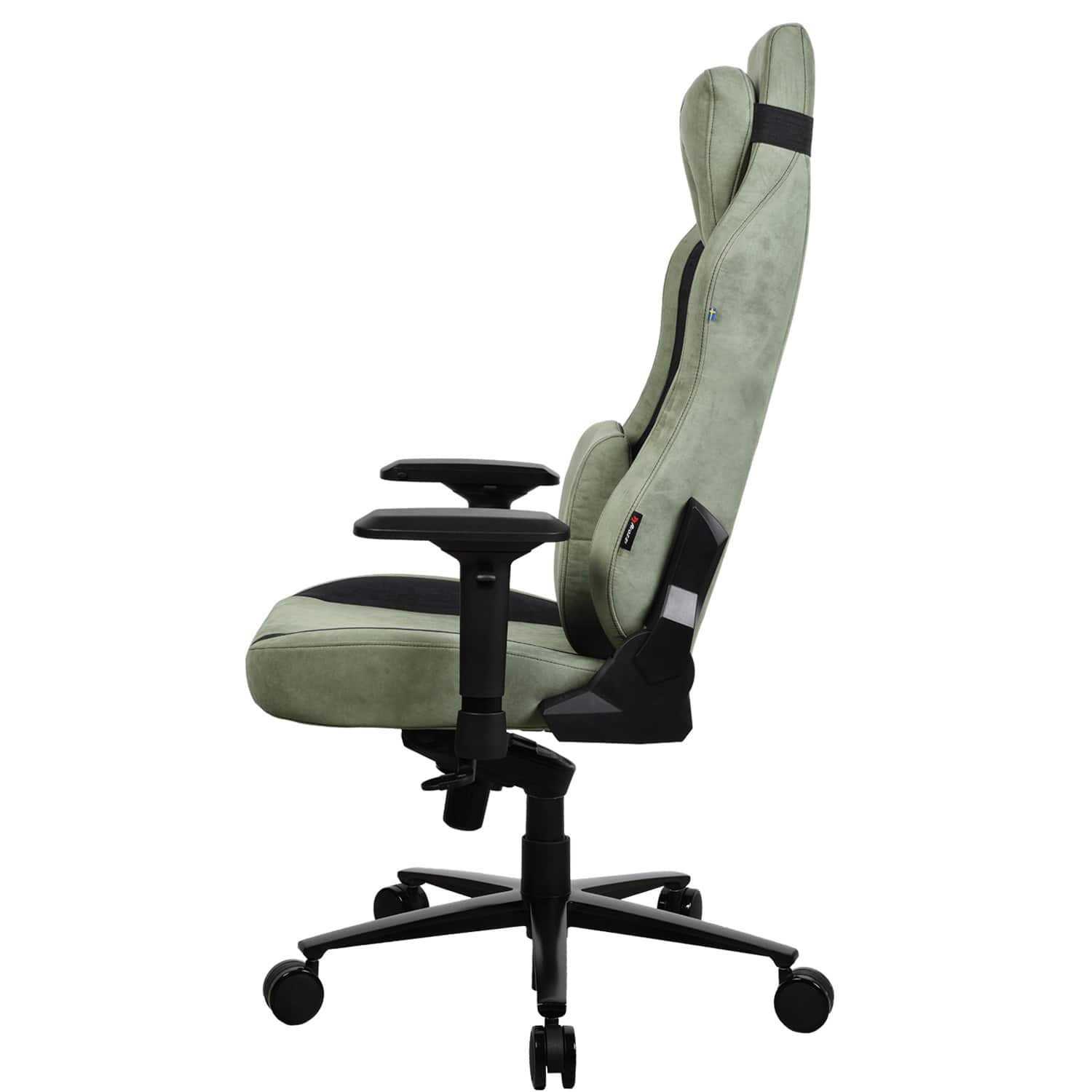 Alt View 11. Arozzi - Vernazza Series Top-Tier Premium Supersoft Upholstery Fabric Gaming Chair - Forest.