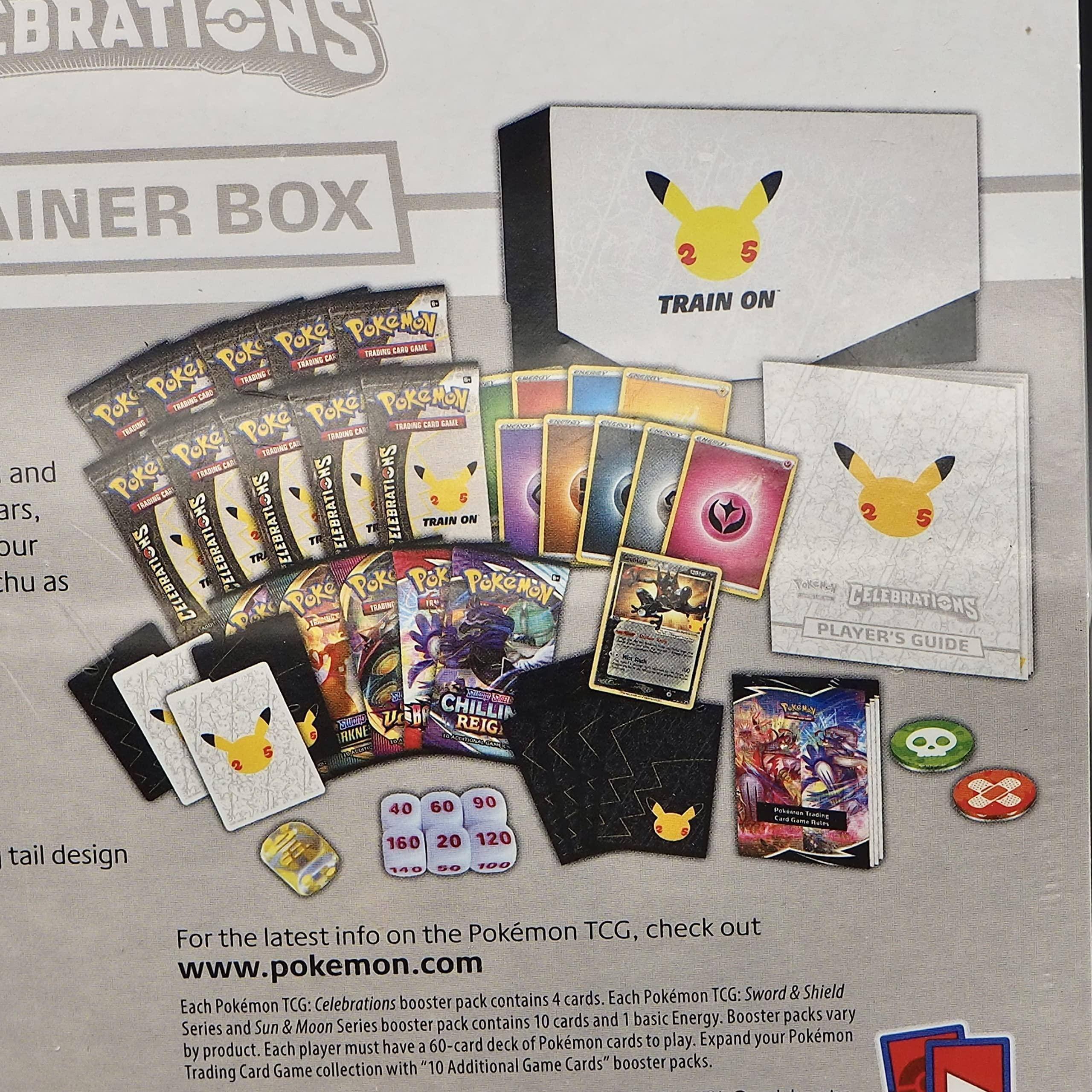 Pokmon TCG 25th Anniversary Celebrations Elite Trainer Box Includes 10  Celebrations Booster Packs, 5 TCG Booster Pack - Best Buy