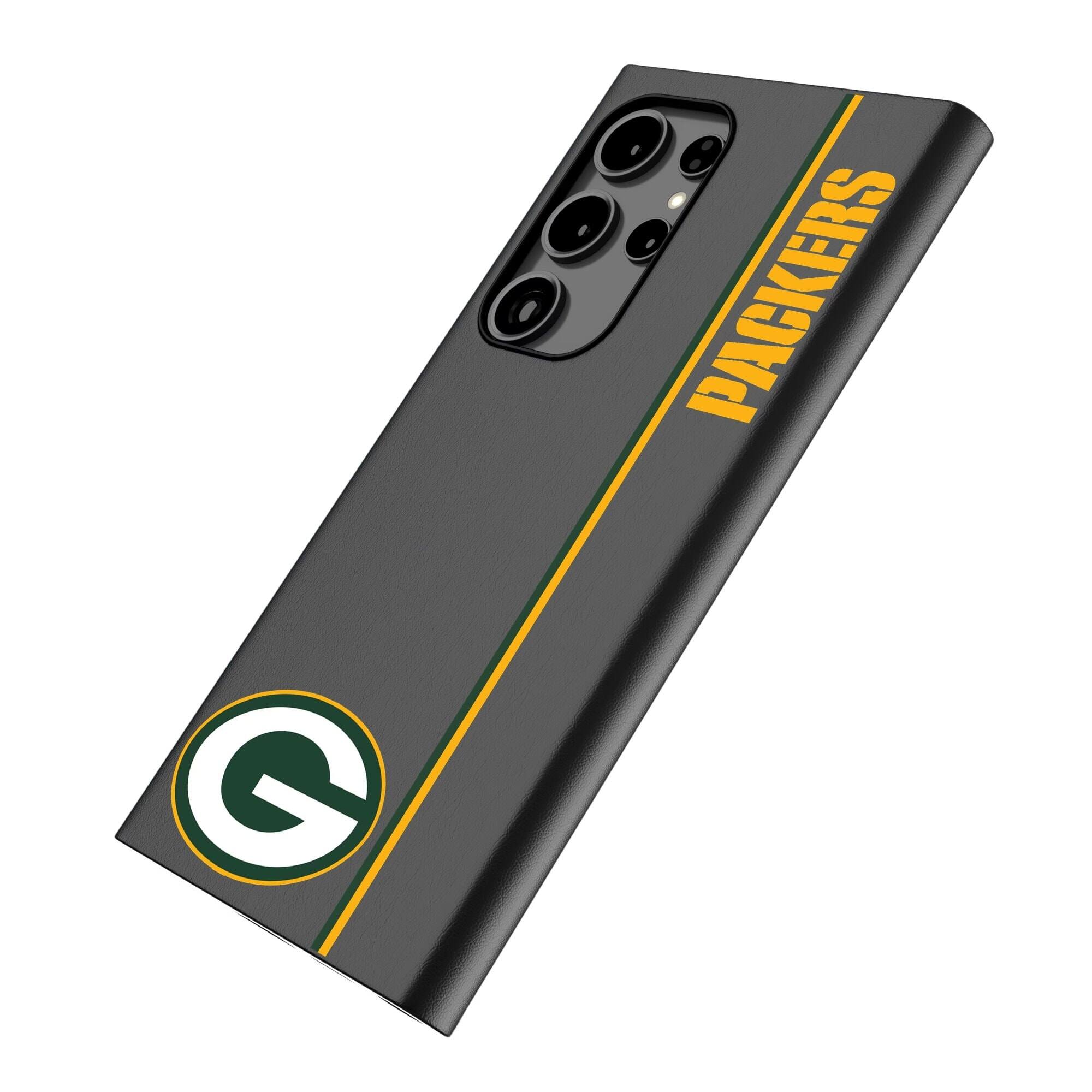Alt View 1. Keyscaper - Green Bay Packers Galaxy Magnetic Bump Case - S24 - Black.