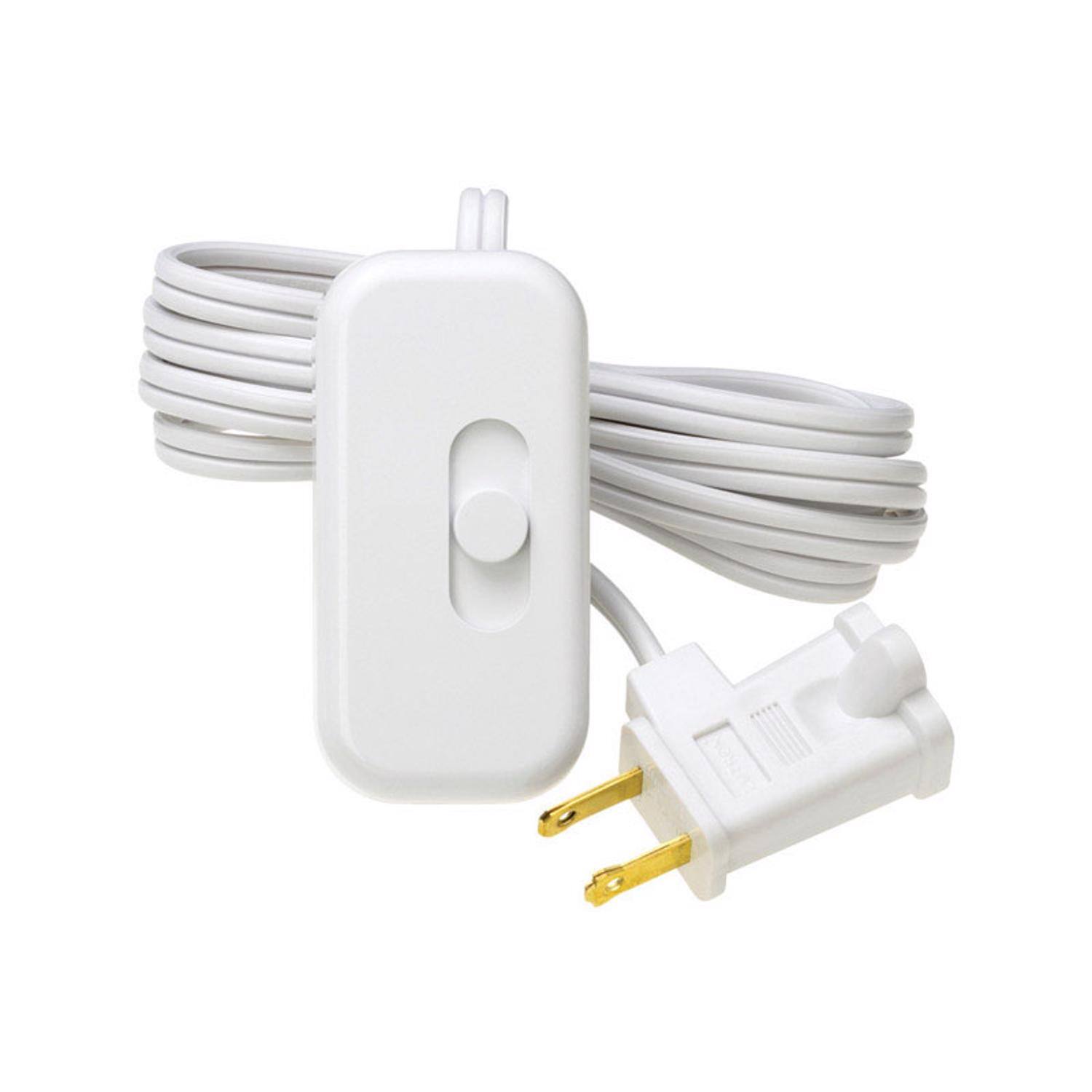 Left. Lutron - Lutron Credenza White 100 W Plug In Dimmer Slide Switch 1 pk - White.