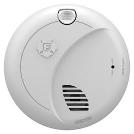 First Alert - BRK SM110V-AC Hardwire Smoke Alarm with 10-Year Battery Backup & Voice Alert - White