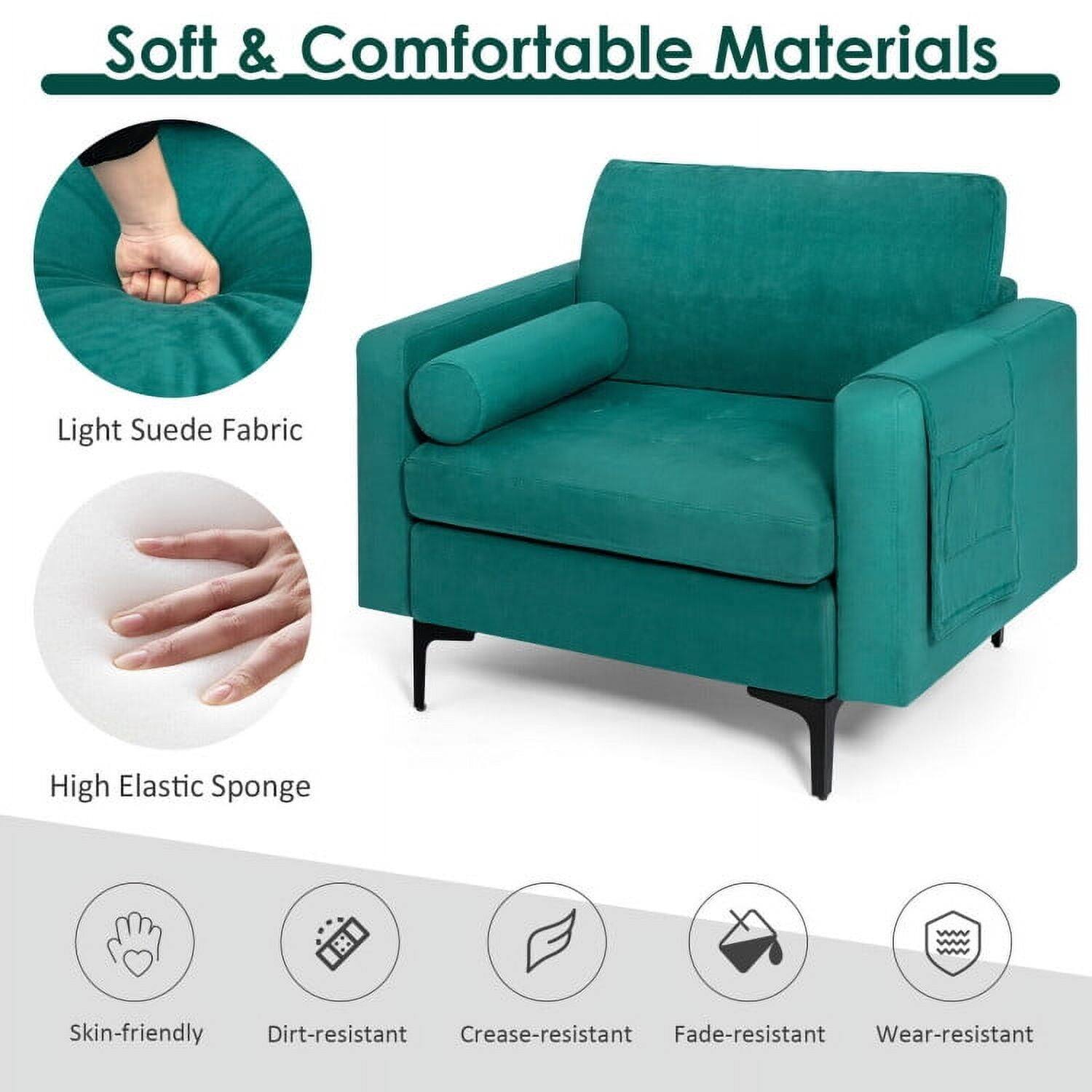 Soft & Comfortable Materials

- Light Suede Fabric
- High Elastic Sponge

Features:
- Skin-friendly
- Dirt-resistant
- Crease-resistant
- Fade-resistant
- Wear-resistant