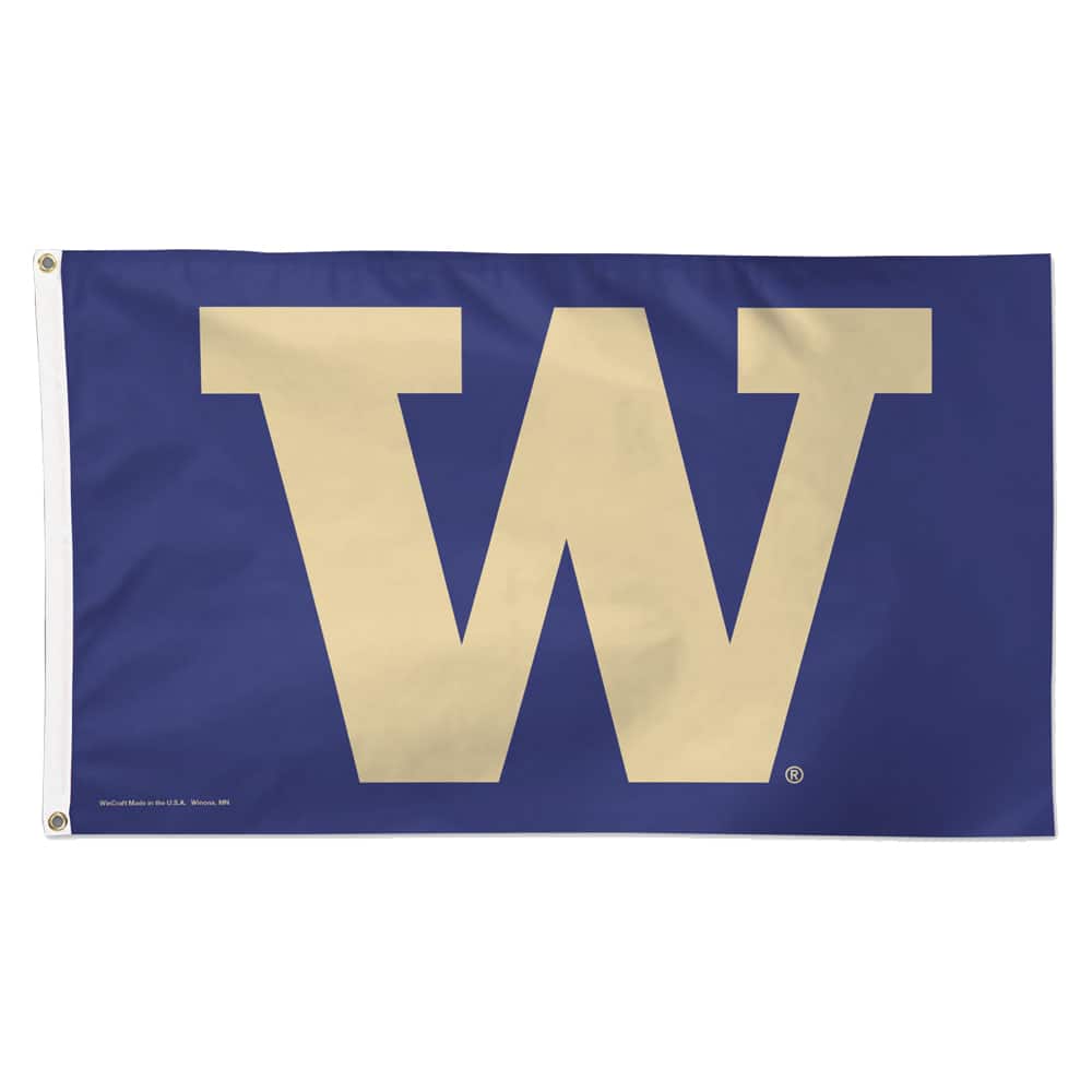WinCraft - Washington Huskies Deluxe 3' x 5' One-Sided Flag - Multicolor