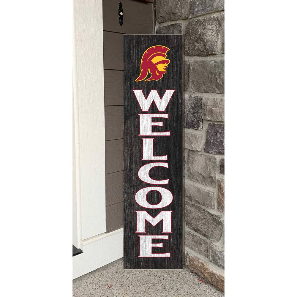 Alt View 1. Jardine - USC Trojans 12'' x 48'' Welcome Outdoor Leaner - Red.