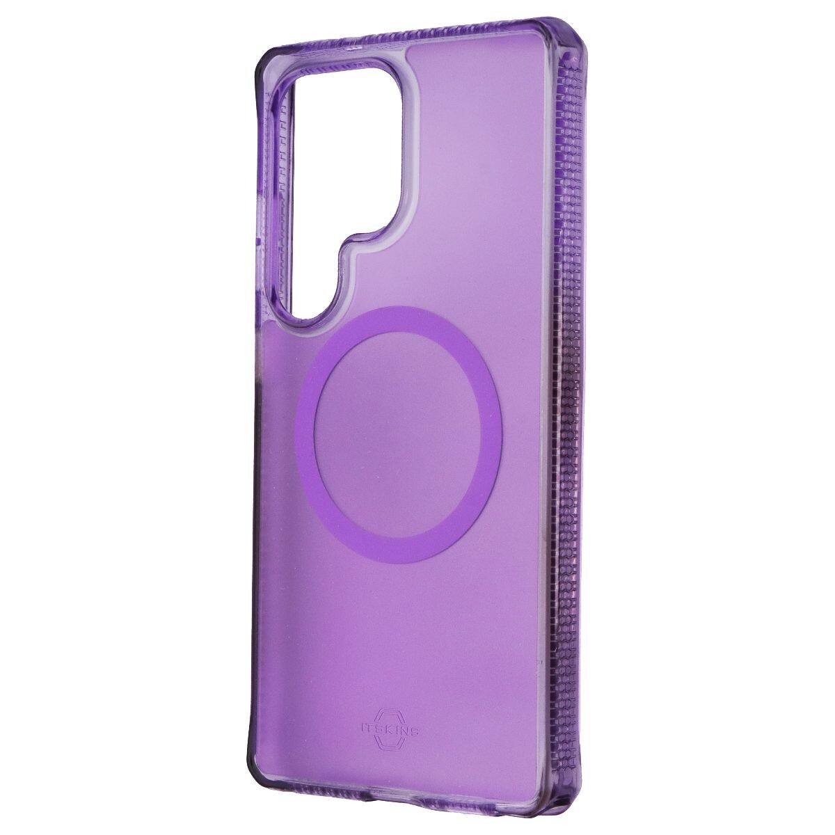 Front. Itskins - ITSKINS Hybrid_R Vapor Magnetic Case for Samsung Galaxy S25 Ultra - Light Purple - Purple.