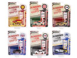 "Running on Empty" 6 piece Set Series 14 1/64 Diecast Model Cars by Greenlight - Multicolor