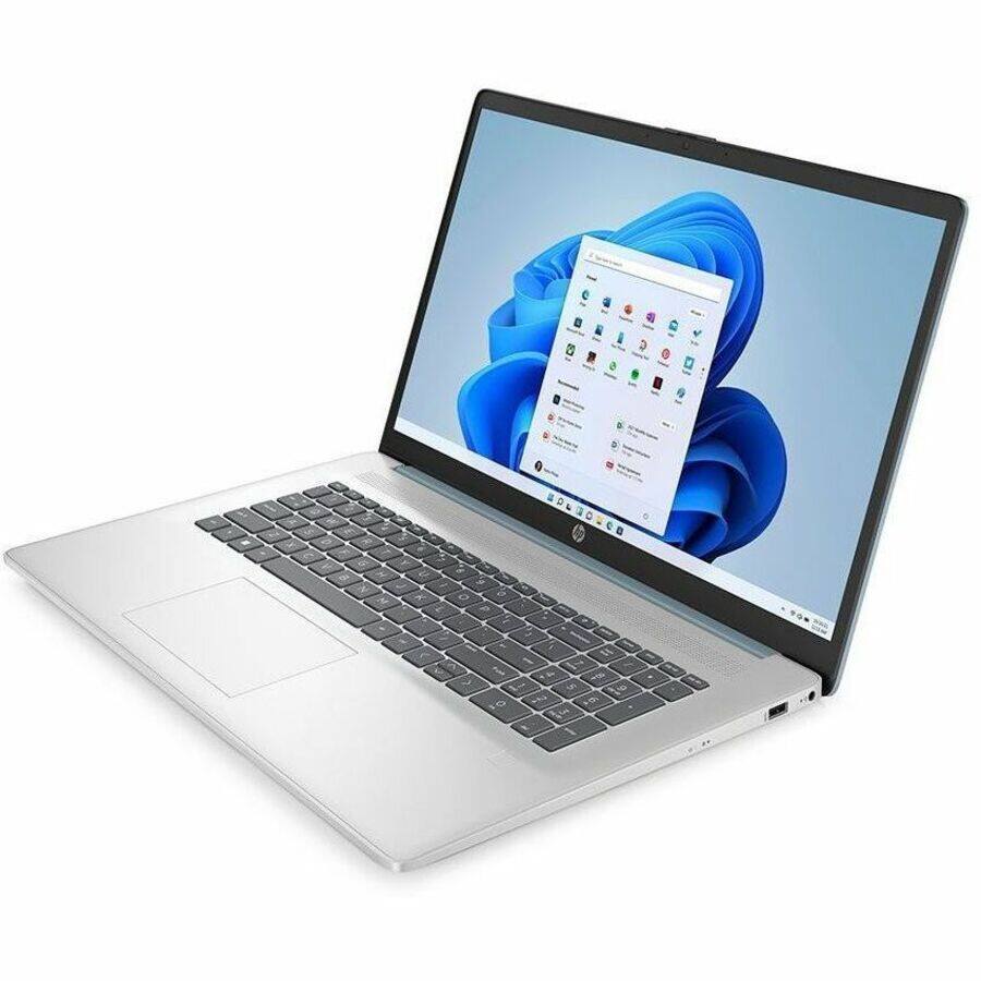 Alt View 1. HP - HP 17.3" HD+ Notebook Intel Celeron N4500 4GB RAM 256GB SSD Moonlight Blue - Slate Blue.