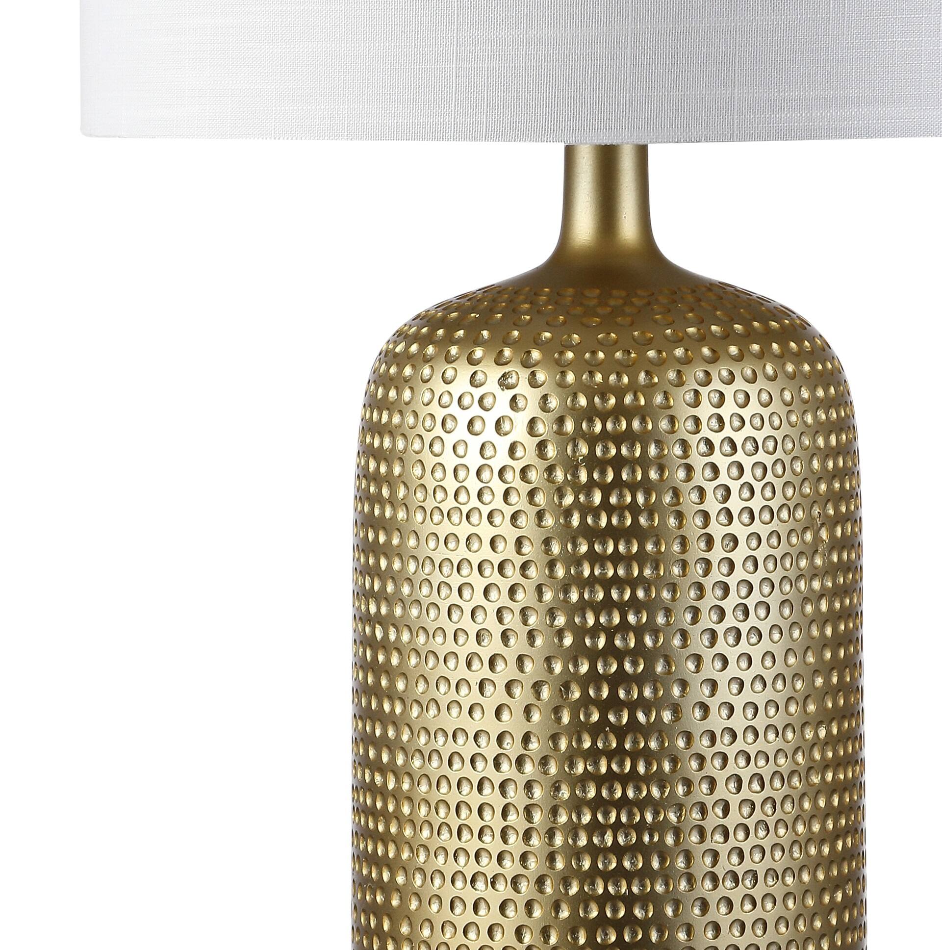 Alt View 6. Jonathan Y - Sophia 30" Resin LED Table Lamp, Gold - Gold.