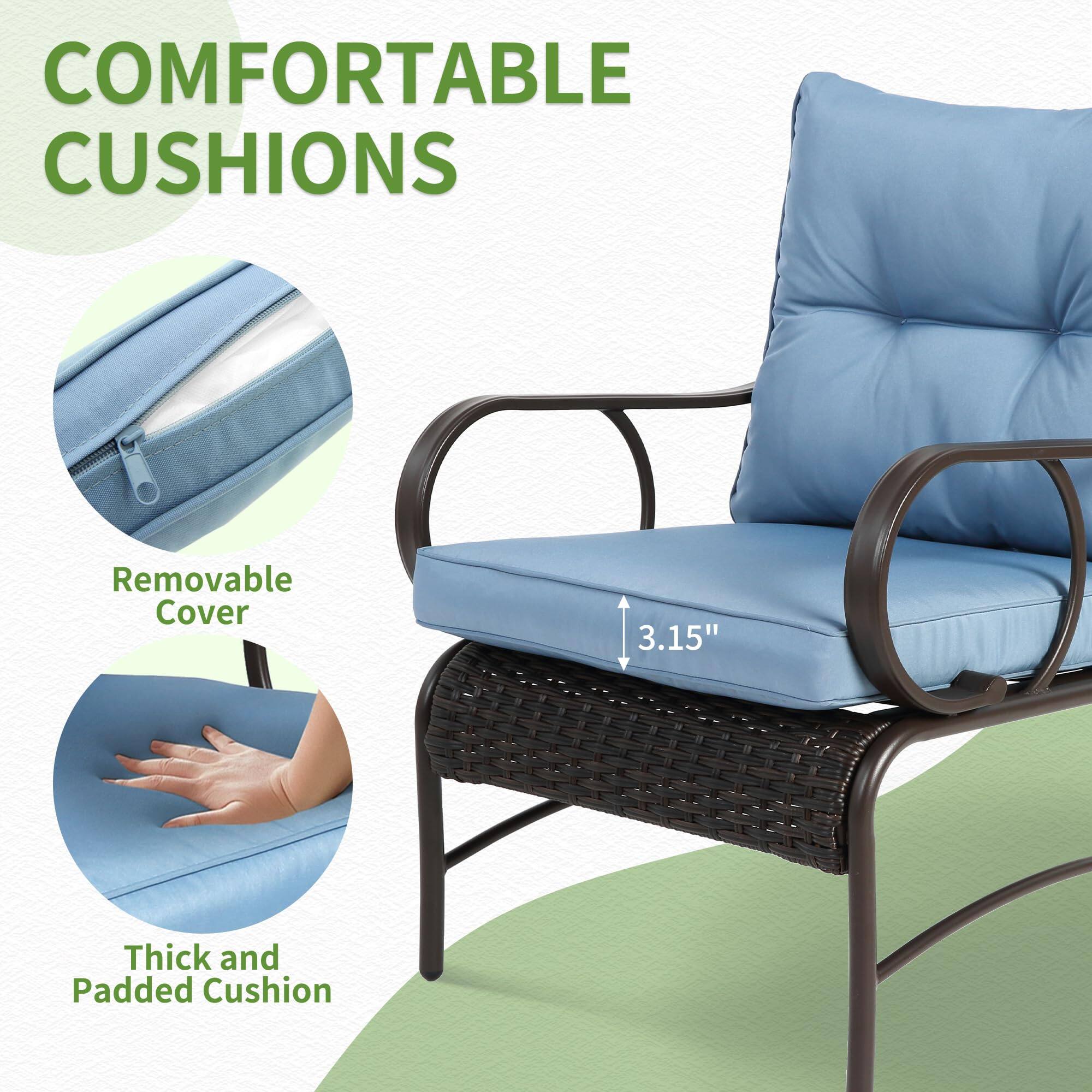 COMFORTABLE CUSHIONS

- Removable Cover
- Thick and Padded Cushion

3.15"