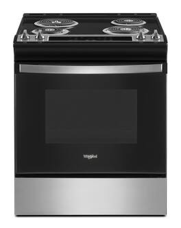 Whirlpool - 30 in. Wide 4 element 4.8 cu. ft. Electric Range - Stainless Steel