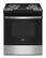 Front. Whirlpool - 4.8 Cu. Ft. Electric Range - Stainless Steel.