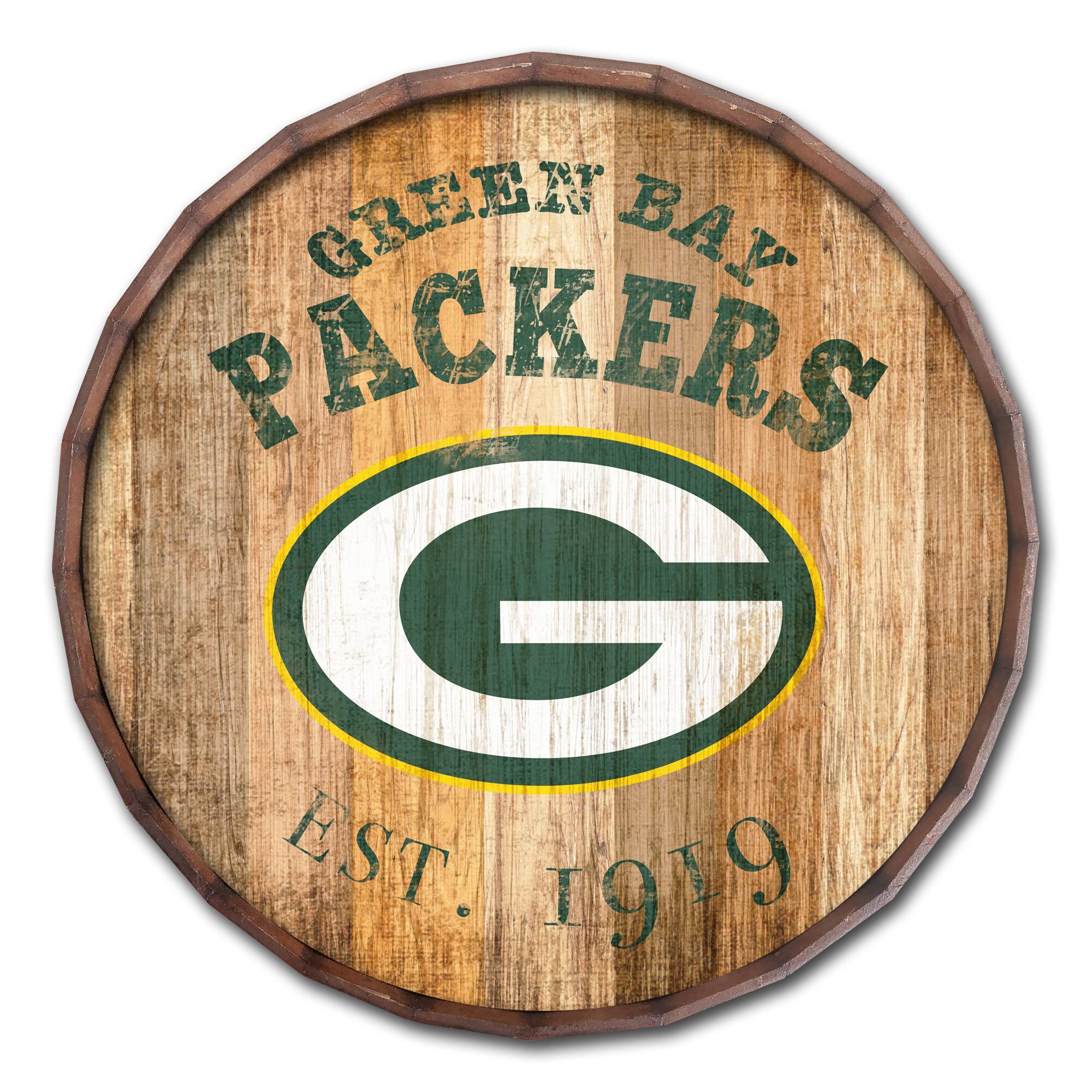 Green Bay Packers 24'' Established Date Barrel Top