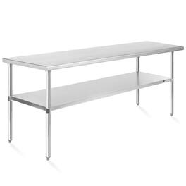 KUTLER - NSF Commercial Stainless Steel Table for Kitchen Prep and Work - Silver