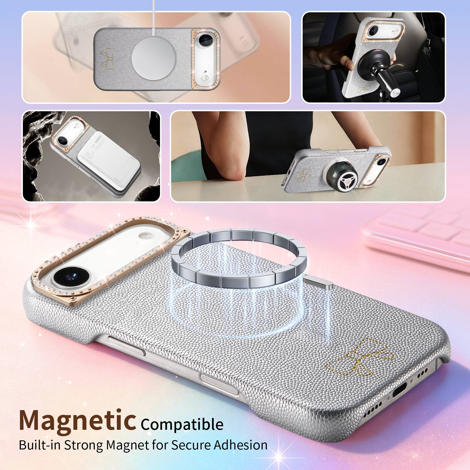 Magnetic Compatible  
Built-in Strong Magnet for Secure Adhesion