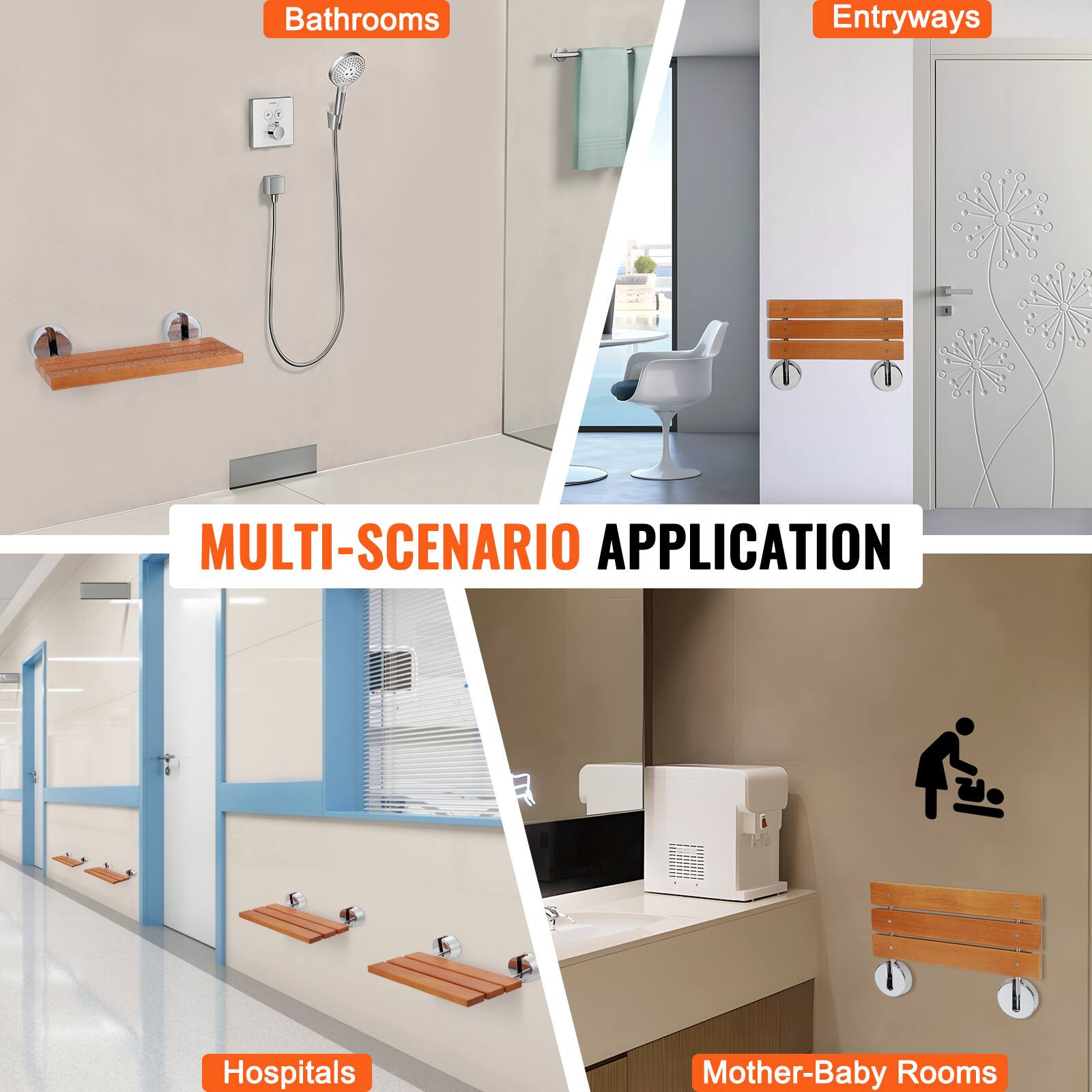 Bathrooms Entryways MULTI-SCENARIO APPLICATION Hospitals Mother-Baby Rooms