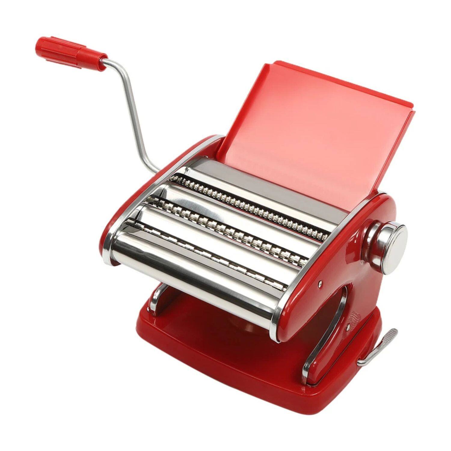 Back. Home Collection - Adjustable Manual Dough Roller Sheeter – Noodle, Pasta & Dumpling Maker Machine - Silver.